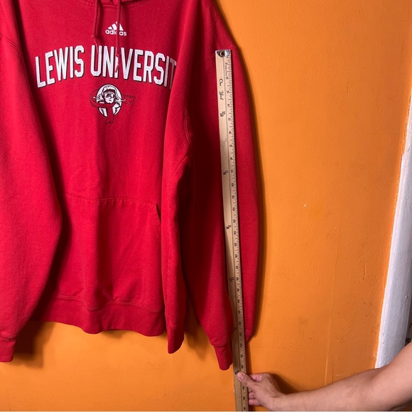 Lewis University Flyers Red Adidas Pullover - Picture 7 of 7